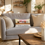 Pardon My Frenchie Throw Pillow