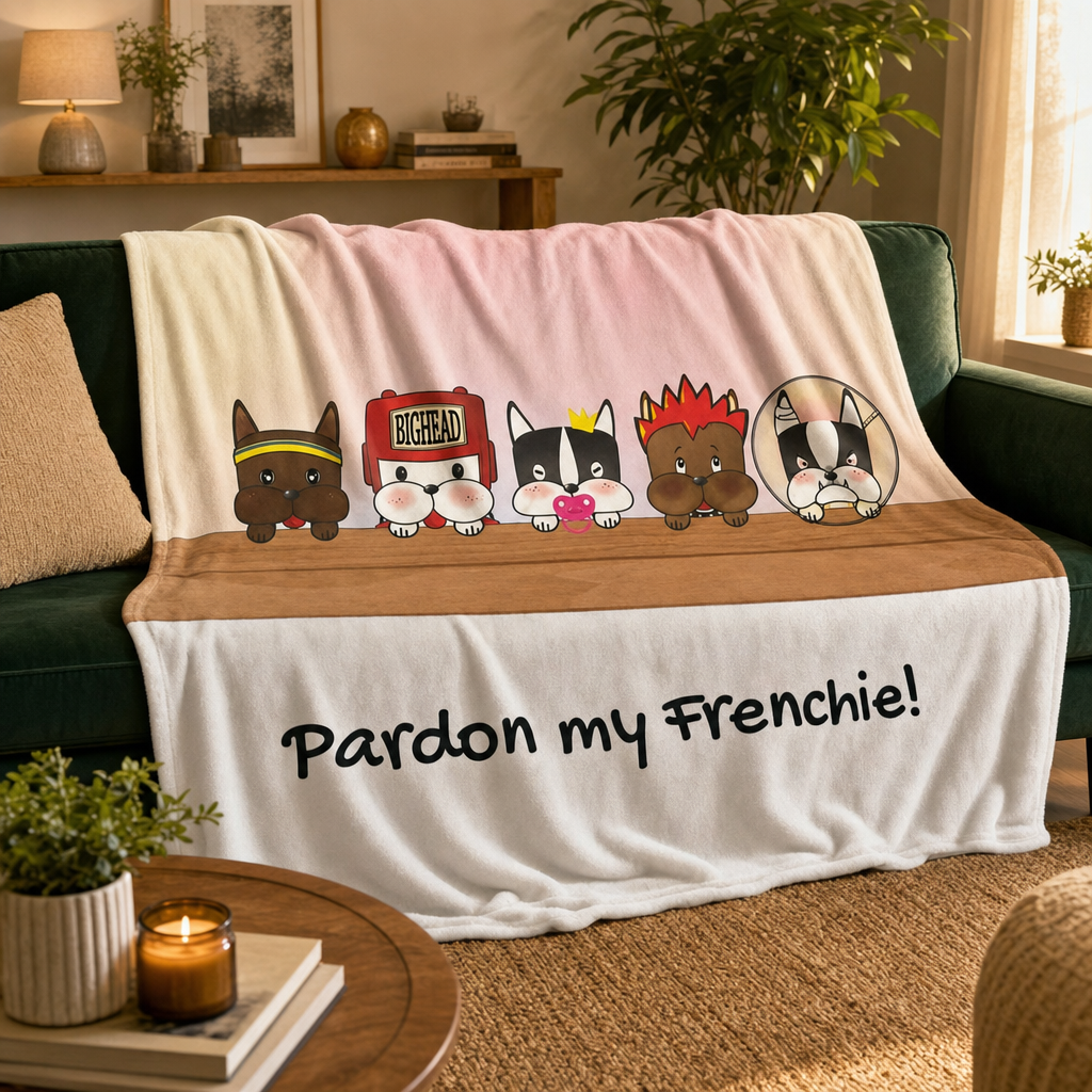 silk touch throw blanket cartoon character design soft cozy blanket front side