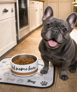 custom pet name bowl personalized stainless steel dog and cat bowl with name design
