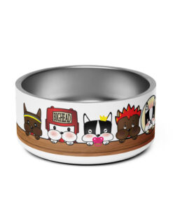 custom pet bowl front