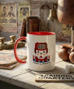 prince chalk ceramic mug boxer character design color handle rim coffee mug