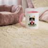 princess bean ceramic mug cute dog cozy design color rim handle coffee mug