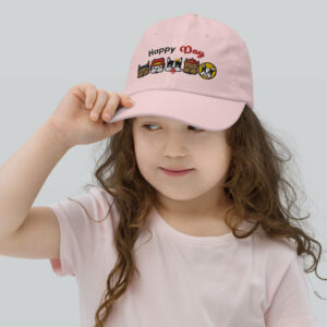 Youth baseball cap pink Group girl