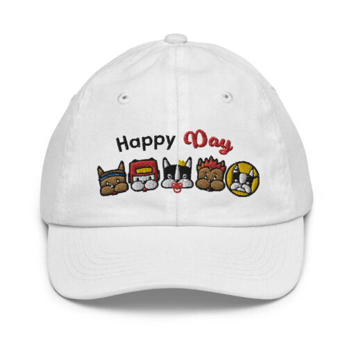 Youth baseball cap Group white