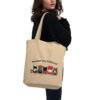tote bag back oyster woman cover