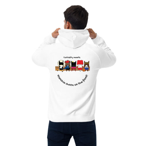 Unisex ECO Hoodie back white man