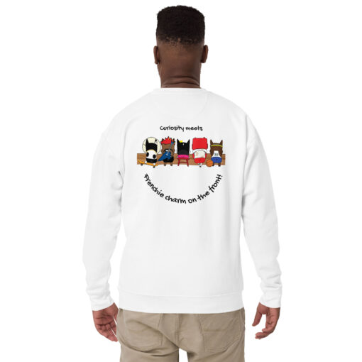 sweatshirt white back man