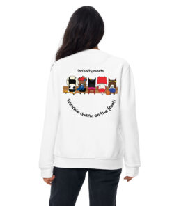 sweatshirt white back woman