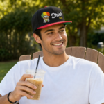 Snax Don Flat Bill Cap – Drink First, Talk Later