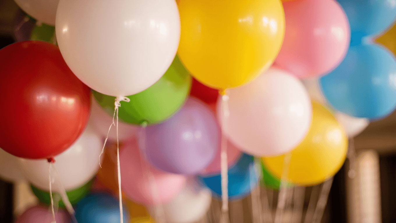 Party balloon background