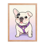 custom-kawaii-cartoon-french-bulldog-pet-portrait-redoak-framed