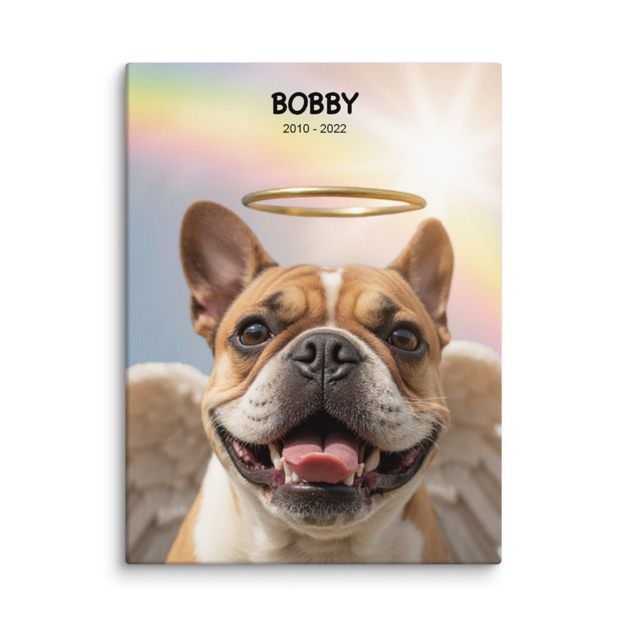 custom-pet-memorial-portrait-rainbow-sky-canvas