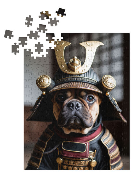 Custom photo jigsaw puzzle with glossy finish and white tin box, available in four sizes