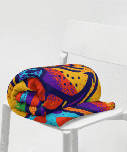 custom silk touch throw blanket with Frenchie Pop Art