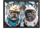 digital-gundam-pet-portrait-2-pets-black-framed
