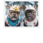 digital-gundam-pet-portrait-2-pets-white-framed