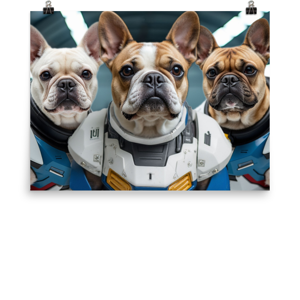 digital-gundam-pet-portrait-3-pets-poster