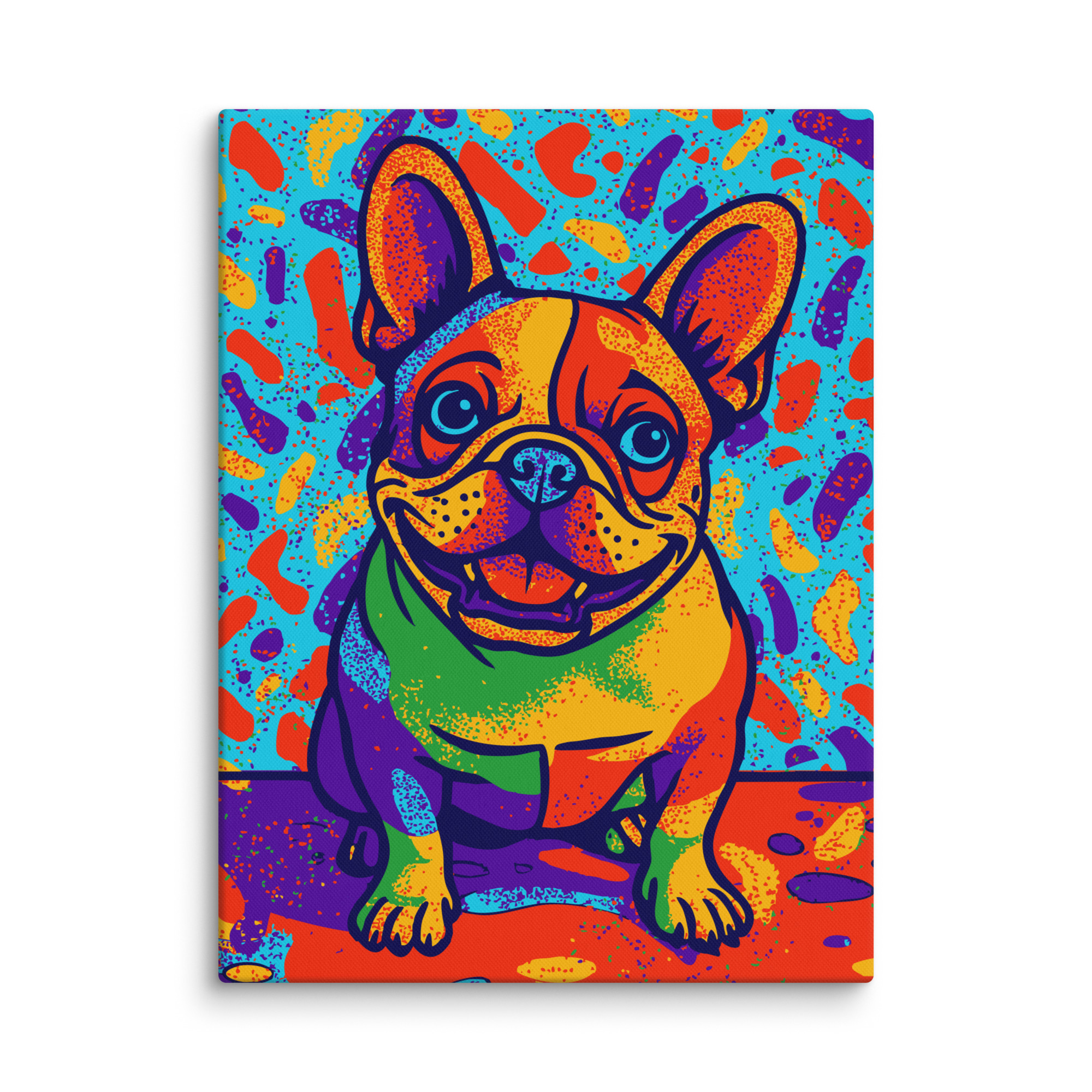 digital-pop-art-pet-portrait-french-bulldog-Canvas
