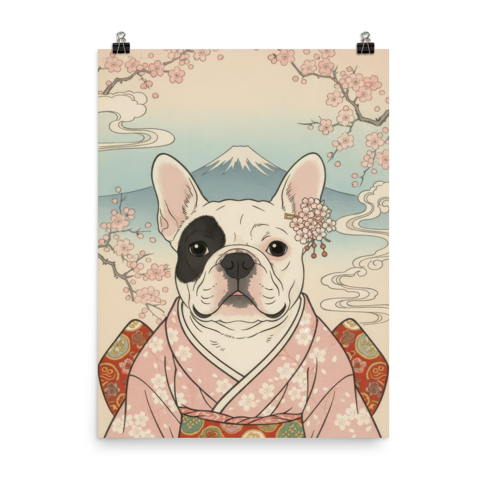 spring-female-japanese-semi-realistic-pet-portrait-poster
