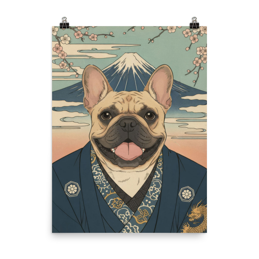 spring-male-japanese-semi-realistic-pet-portrait-poster