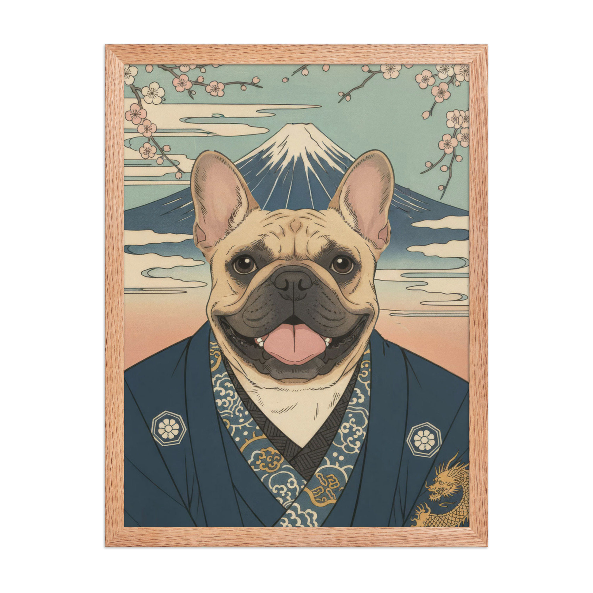 spring-male-japanese-semi-realistic-pet-portrait-redoak-framed