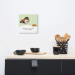 Detective Dukie Canvas Wall Art – “Follow Your Nose” Cute Beagle Illustration