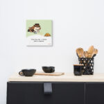 Detective Dukie Canvas Wall Art – “Follow Your Nose” Cute Beagle Illustration